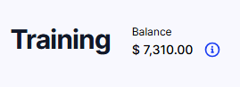 Klayo_Training_Balance_Available