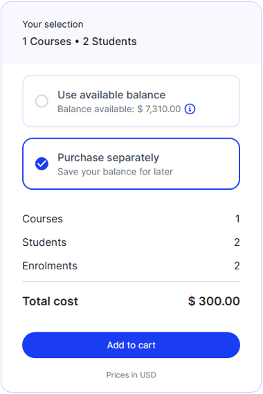 Klayo_Your Selection Screen_Prepaid Credit