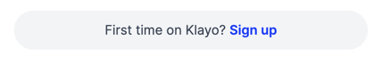 Klayo_signup
