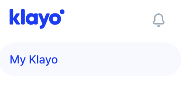 My Klayo (free) - navigation menu featuring My Klayo