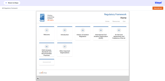My Klayo_Course Modules